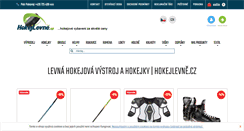 Desktop Screenshot of hokejlevne.cz
